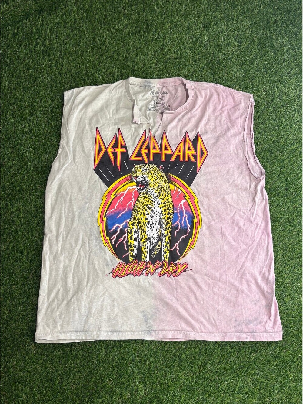 Def Leppard High 'N' Dry Sleeveless XL T-Shirt